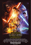 Star Wars: Episode VII The Force Awakens 2015 movie poster Harrison Ford Mark Hamill Daisy Ridley John Boyega Oscar Isaac JJ Abrams Find more: Star Wars