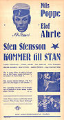 Sten Stensson kommer till stan 1945 movie poster Nils Poppe Elof Ahrle Naima Wifstrand Ragnar Frisk Winter sports Find more: Skåne