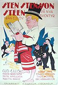 Sten Stensson Stéen från Eslöv på nya äventyr 1932 poster Elis Ellis Adolf Jahr Edvard Persson Eric Rohman art
