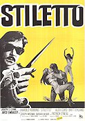 Stiletto 1969 movie poster Alex Cord Britt Ekland Harold Robbins Bernard L Kowalski Guns weapons