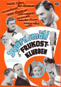 Stjärnsmäll i frukostklubben 1950 movie poster Sigge Fürst Åke Söderblom Tre Knas Gösta Bernhard