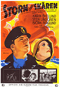 Storm över skären 1938 movie poster Karin Ekelund Sten Lindgren Björn Berglund Ivar Johansson Writer: Albert Engström Eric Rohman art Ships and navy Skärgård