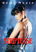 Striptease 1996 movie poster Demi Moore Armand Assante Burt Reynolds Andrew Bergman