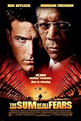 The Sum of All Fears 2002 movie poster Ben Affleck Morgan Freeman Ian Mongrain Phil Alden Robinson