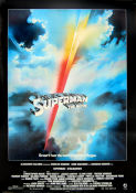 Superman the Movie 1978 movie poster Christopher Reeve Margot Kidder Gene Hackman Marlon Brando Richard Donner From comics Find more: DC Comics