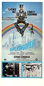 Poliziotto superpiu 1980 movie poster Terence Hill Ernest Borgnine Joanne Dru Sergio Corbucci Police and thieves