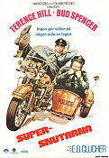 Crime Busters 1977 movie poster Terence Hill Bud Spencer Enzo Barboni Motorcycles Police and thieves
