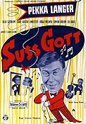 Suss gott 1956 movie poster Pekka Langer Ulla Sjöblom Börje Mellvig Carl-Gustaf Lindstedt Lill-Babs Svensson Gunnar Höglund