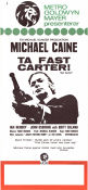 Get Carter 1971 movie poster Michael Caine Ian Hendry Britt Ekland Mike Hodges