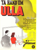 Ta hand om Ulla 1942 movie poster Marianne Aminoff Bengt Logardt Åke Grönberg Ivar Johansson