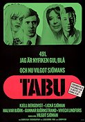 Tabu 1977 movie poster Kjell Bergqvist Lickå Sjöman Halvar Björk Gunnar Björnstrand Viveca Lindfors Vilgot Sjöman