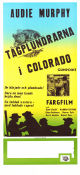 Tågplundrarna i Colorado 1966 poster Audie Murphy Joan Staley Warren Stevens Earl Bellamy