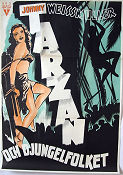 Tarzan Triumphs 1943 movie poster Johnny Weissmuller Find more: Tarzan Adventure and matine Find more: Nazi