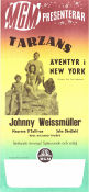 Tarzan´s New York Adventure 1942 movie poster Johnny Weissmuller Maureen O´Sullivan Johnny Sheffield Richard Thorpe Find more: Tarzan