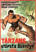 Tarzan´s Greatest Adventure 1959 movie poster Gordon Scott Sean Connery Anthony Quayle John Guillermin Find more: Tarzan