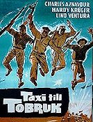 Taxi till Tobruk 1961 movie poster Charles Aznavour