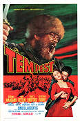 Tempest 1958 movie poster Van Heflin Silvana Mangano Viveca Lindfors Alberto Lattuada