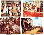 The Ten Commandments 1956 lobby card set Charlton Heston Yul Brynner Anne Baxter Cecil B DeMille Religion