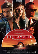 Tequila Sunrise 1988 movie poster Mel Gibson Michelle Pfeiffer Kurt Russell Robert Towne