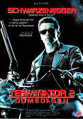 Terminator 2: Judgment Day 1991 poster Arnold Schwarzenegger Linda Hamilton James Cameron Motorcycles Guns weapons