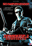 Terminator 2: Judgment Day 1991 poster Arnold Schwarzenegger Linda Hamilton Edward Furlong Robert Patrick Earl Boen James Cameron Motorcycles Guns weapons