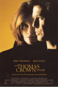 The Thomas Crown Affair 1999 movie poster Pierce Brosnan Rene Russo Denis Leary John McTiernan