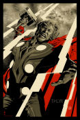 THOR Mondo Phantom City Creative Limited litho No 72 of 120 2012 poster Poster artwork: Martin Ansin Find more: Marvel Find more: Mondo Find more: Comics