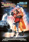 Back to the Future Part II 1989 movie poster Michael J Fox Christopher Lloyd Lea Thompson Robert Zemeckis Cars and racing