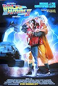 Back to the Future Part II 1989 movie poster Michael J Fox Christopher Lloyd Lea Thompson Robert Zemeckis Cars and racing