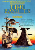 Time Bandits 1981 movie poster John Cleese Sean Connery Shelley Duvall John Cleese Terry Gilliam Artistic posters Ships and navy