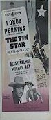 The Tin Star 1958 movie poster Henry Fonda Anthony Perkins