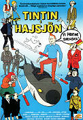Tintin et le lac aux requins 1972 movie poster Tintin Thomas Bolme Raymond Leblanc Country: Belgium Animation From comics Fish and shark