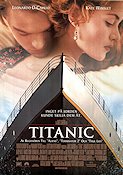 Titanic 1997 poster Leonardo DiCaprio Kate Winslet Billy Zane James Cameron Skepp och båtar Romantik