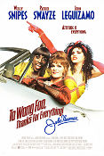 To Wong Foo 1995 movie poster Wesley Snipes Patrick Swayze John Leguizamo Beeban Kidron Cars and racing