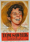The Adventures of Tom Sawyer 1938 movie poster Tommy Kelly Jackie Moran Norman Taurog Eric Rohman art