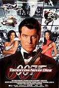 Tomorrow Never Dies 1997 poster Pierce Brosnan Jonathan Pryce Michelle Yeoh Roger Spottiswoode