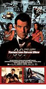 Tomorrow Never Dies 1997 movie poster Pierce Brosnan Jonathan Pryce Michelle Yeoh Roger Spottiswoode