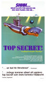 Top Secret! 1984 movie poster Val Kilmer Lucy Gutteridge Peter Cushing Jim Abrahams Ships and navy