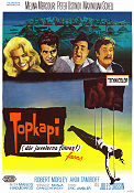 Topkapi 1964 movie poster Melina Mercouri Peter Ustinov Maximilian Schell Jules Dassin