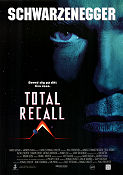 Total Recall 1990 movie poster Arnold Schwarzenegger Sharon Stone Michael Ironside Rachel Ticotin Paul Verhoeven Writer: Phillip K Dick Cult movies