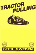 Tractor pulling JUF STPK Sweden 1990 poster Cars and racing