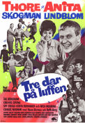 Tre dar på luffen 1964 movie poster Anita Lindblom Thore Skogman Charlie Norman Åke Söderblom Nils Hallberg Ingemar Johansson Ragnar Frisk