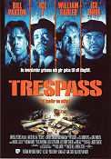 Trespass 1992 poster Bill Paxton Ice-T William Sadler Walter Hill Gäng