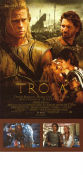 Troy 2004 movie poster Brad Pitt Eric Bana Orlando Bloom Wolfgang Petersen Sword and sandal