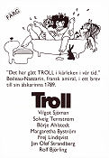 Troll 1971 movie poster Solveig Ternström Börje Ahlstedt Margaretha Byström Vilgot Sjöman Artistic posters