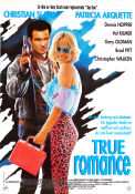 True Romance 1993 movie poster Christian Slater Patricia Arquette Dennis Hopper Tony Scott Cult movies