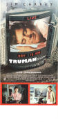 The Truman Show 1998 movie poster Jim Carrey Ed Harris Laura Linney Peter Weir