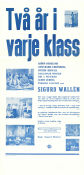 Två år i varje klass 1938 movie poster Björn Berglund Frithiof Hedvall Sven-Eric Gamble Sigurd Wallén School