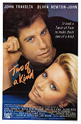Two of a Kind 1983 movie poster John Travolta Olivia Newton-John Charles Durning John Herzfeld