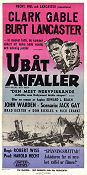 Run Silent Run Deep 1958 movie poster Clark Gable Burt Lancaster Jack Warden Robert Wise Ships and navy